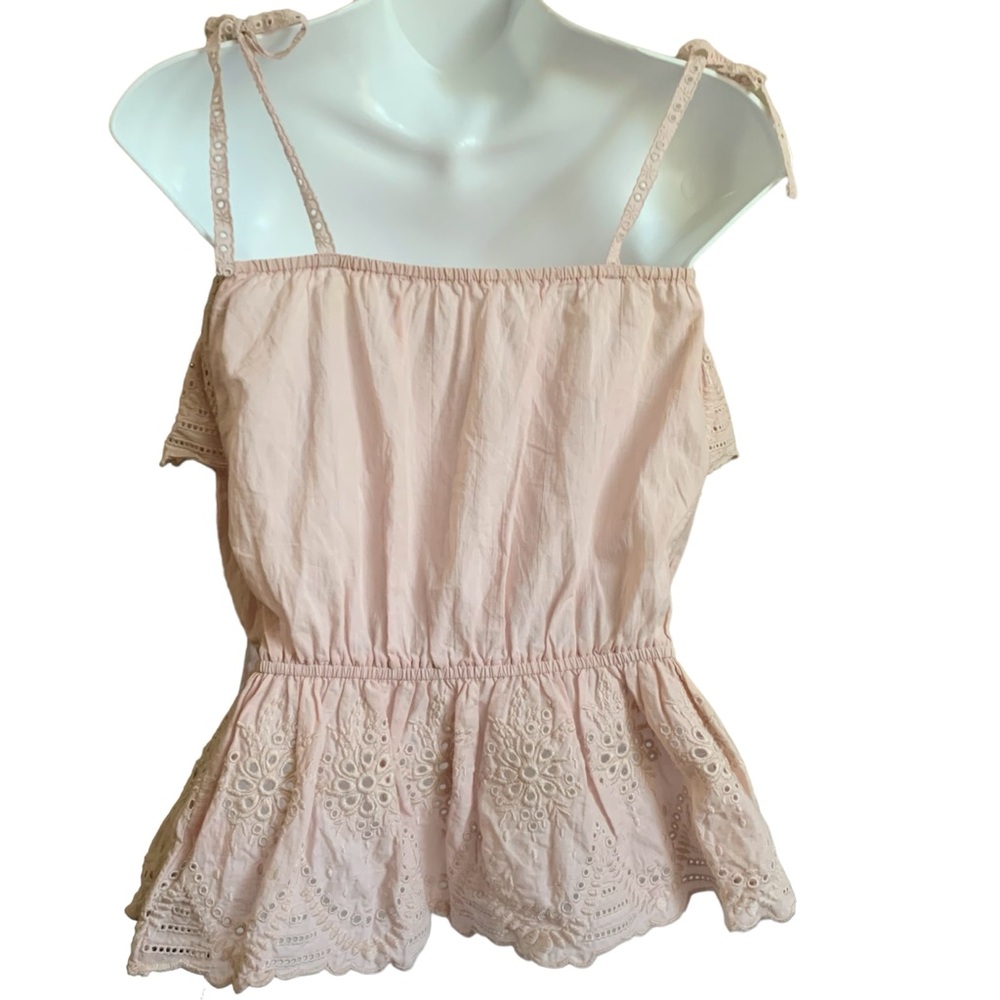 NWOT Ank Rouge Japanese Clothing Brand Eyelet Top Size M - Picture 2 of 9
